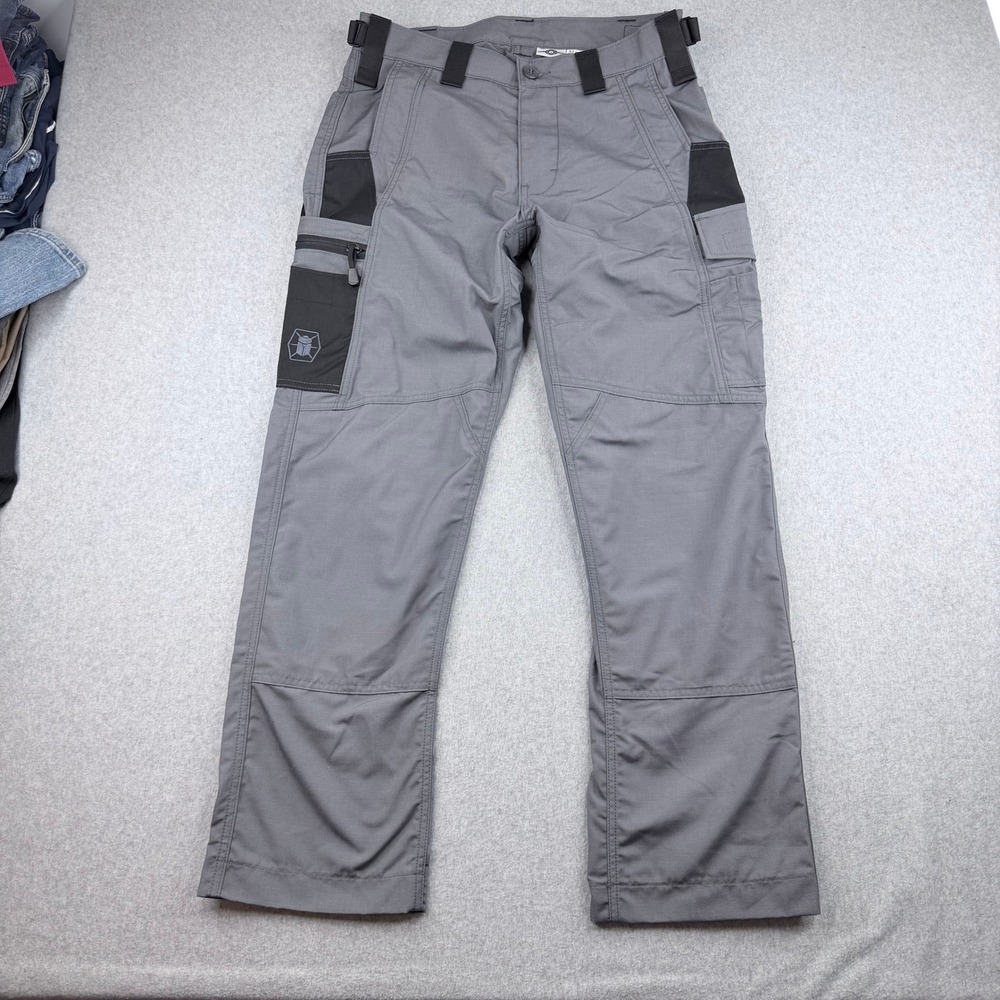 Kitanica PANT 32 Mens Grey Tactical Cargo Ripstop Utility Work Pants Made in USA